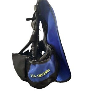 U.S. Divers Aqua Lung Alcyone Scuba BCD Size 2 Blue/Black DiveAlert Buoyancy Ves